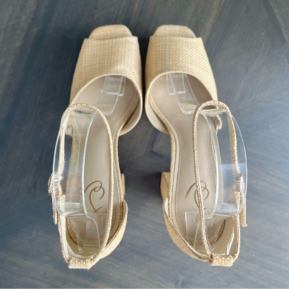 SAM EDELMAN Kori Platform Peep Toe Heels in Beechwood Size 11 NEW - Picture 11 of 17